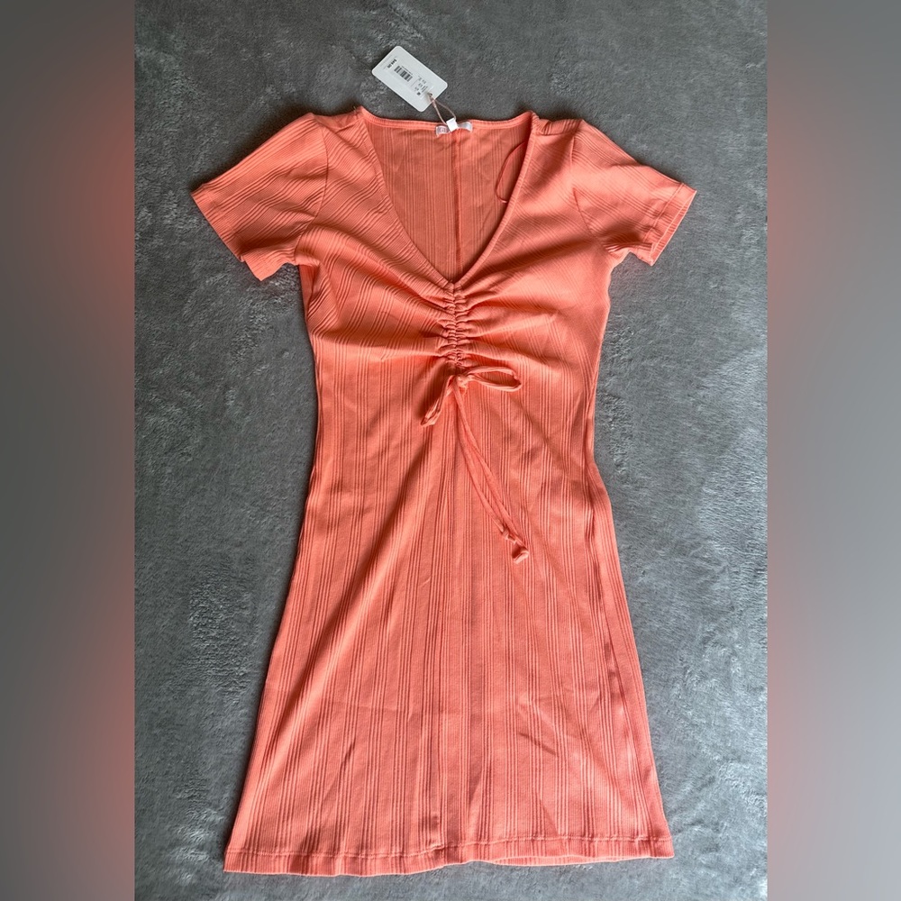 NWT GB neon pink cover up dress Size: L